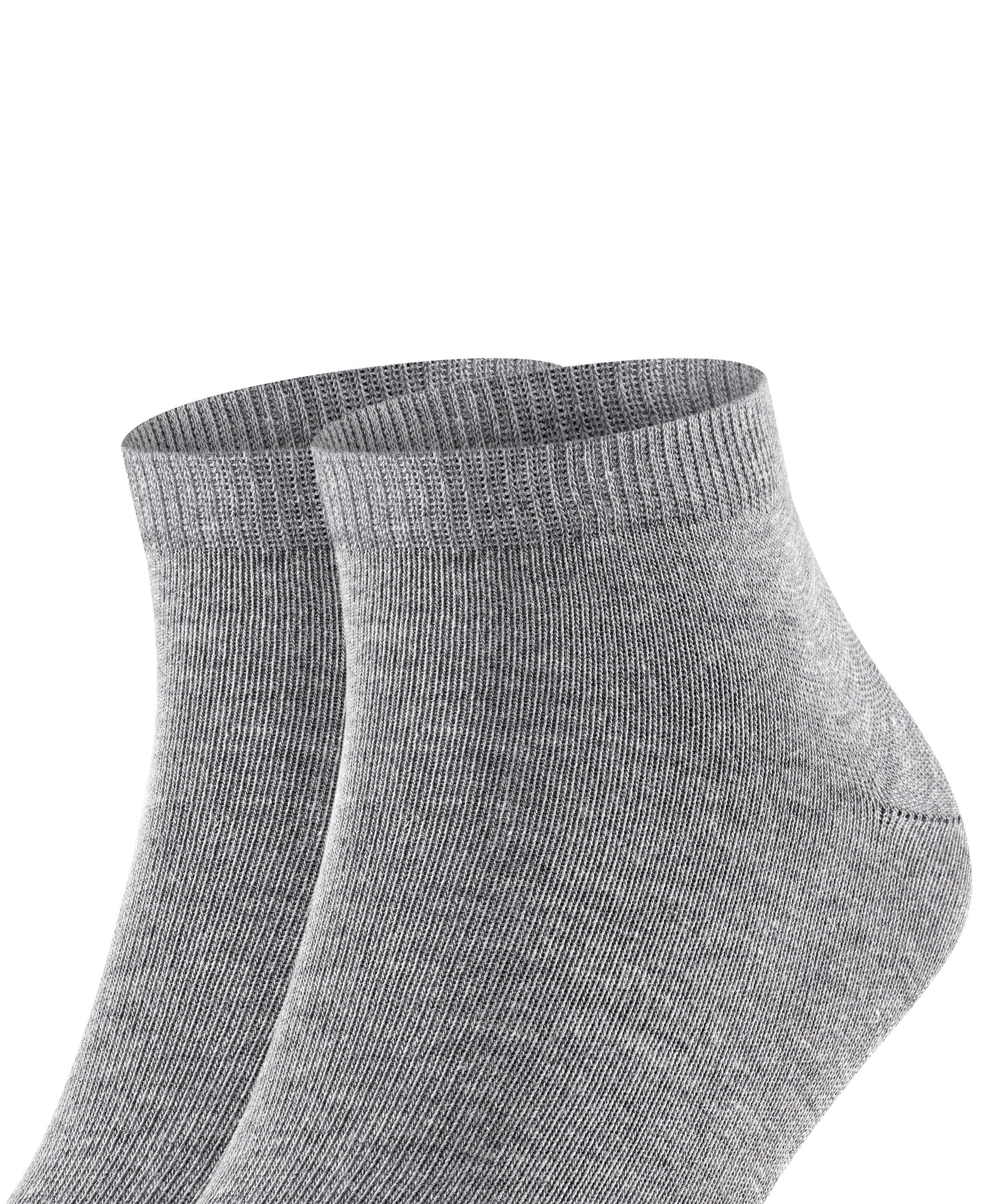 2er-Pack Sneakersocken aus Baumwolle - 3390 light greymel. - Grau