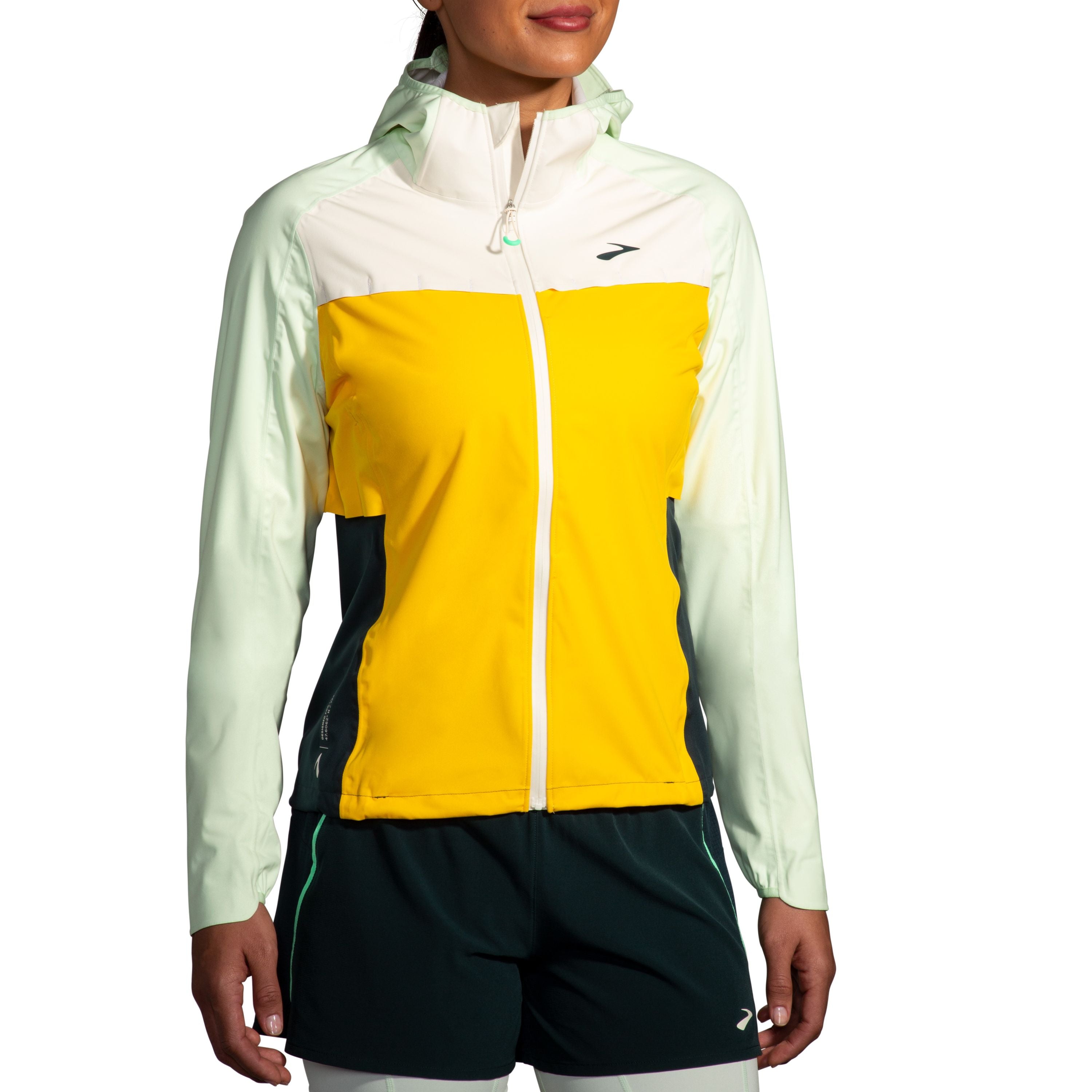 Wasserdichte Laufjacke - 761-Lemon/Ecru/Glacier Green - Gelb | Grün