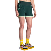 2-in-1 Laufshorts - 374-Carbon/Glacier Green - Grün