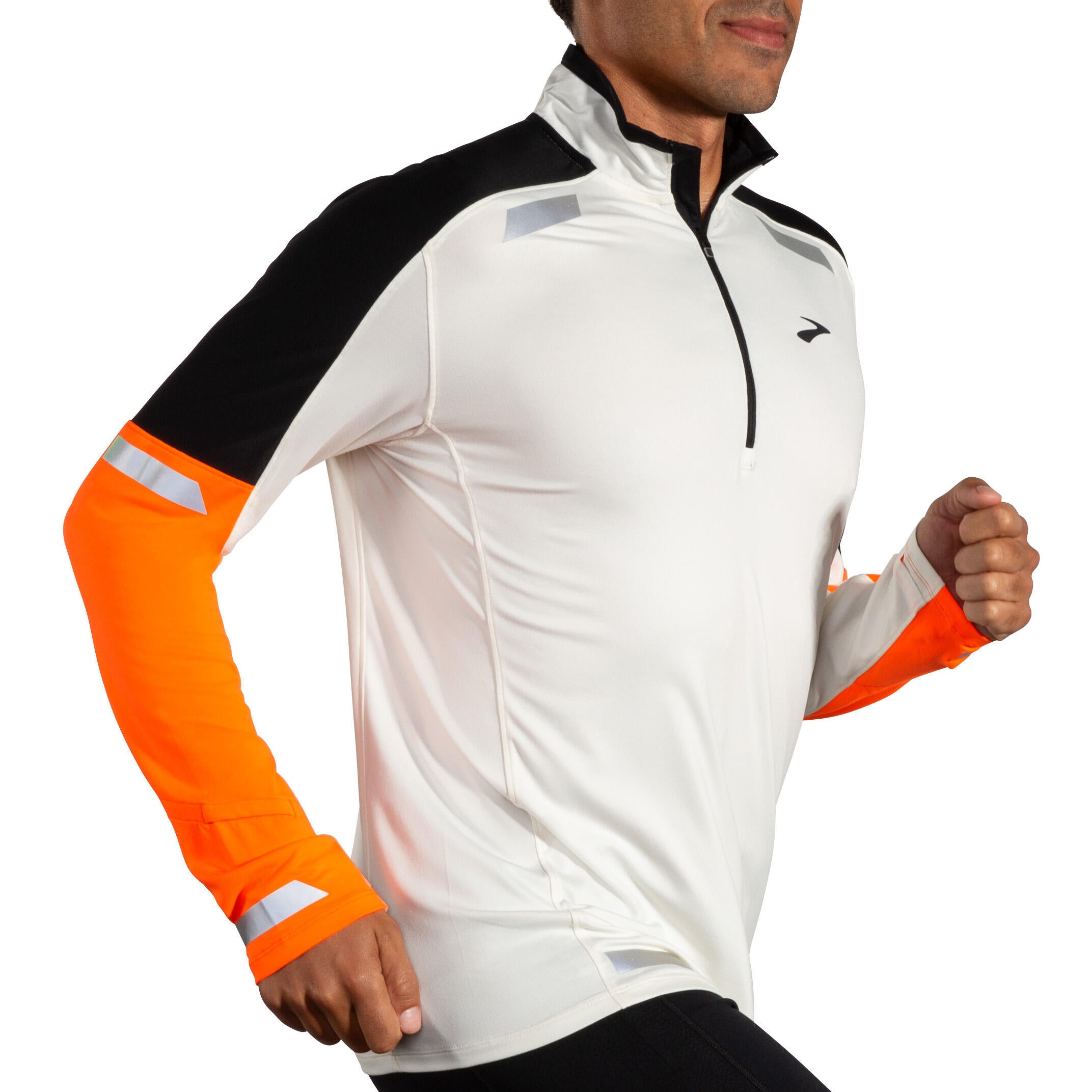 Running-Langarmshirt RUN VISIBLE - 167-167 - Weiß