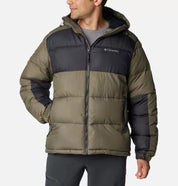 Puffer Jacke mit Kapuze - 397-Stone Green, Shark - Grau | Grün