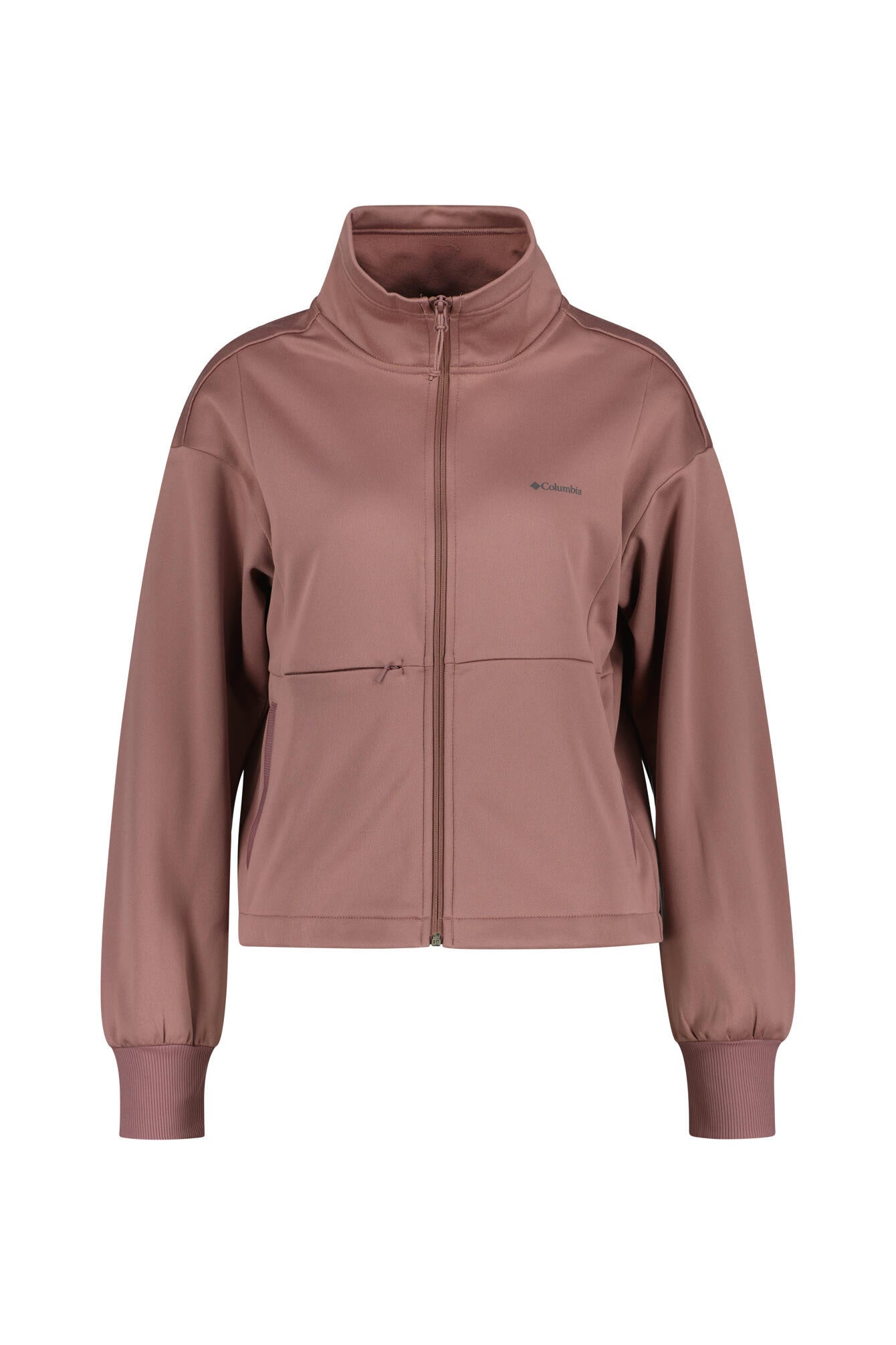 Leichte Fleecejacke mit Stehkragen - 609-Fig - Violett