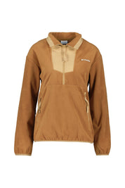 Fleecejacke mit 1/2 Zip - 224-Camel Brown, Canoe - Braun