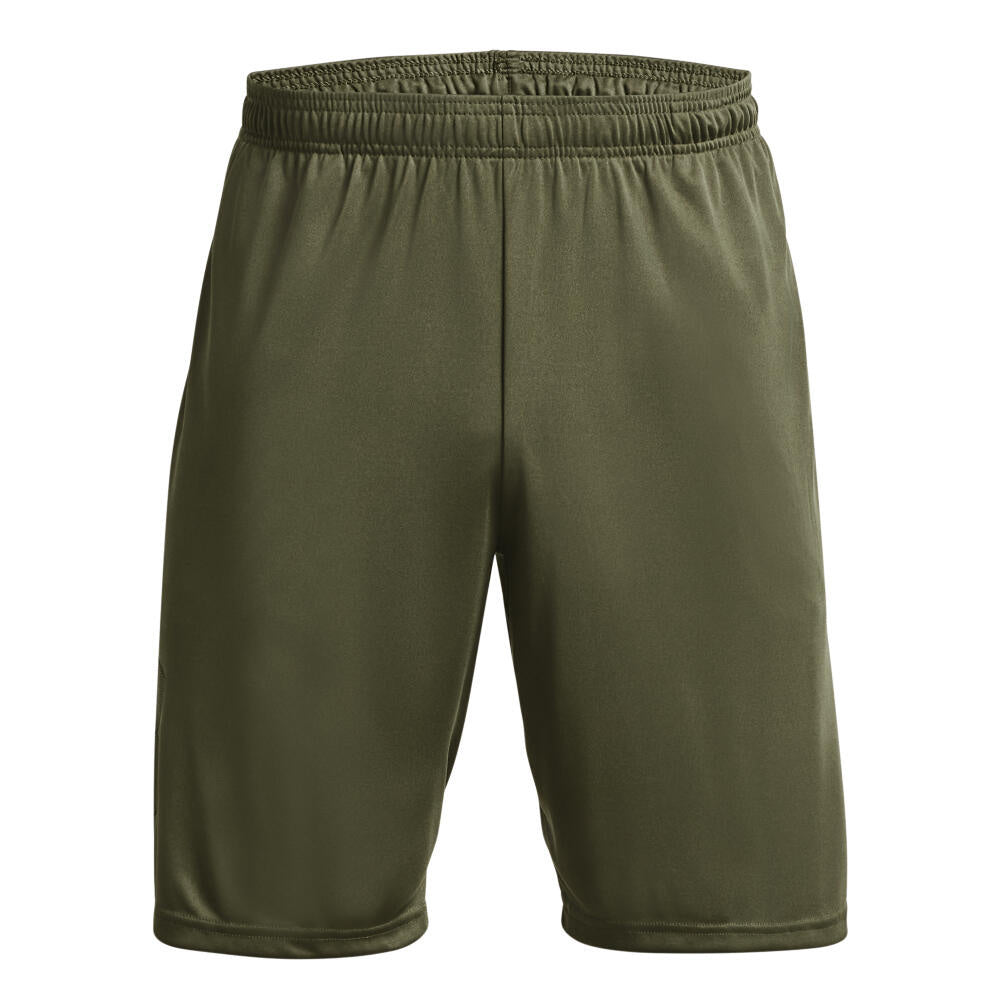 Funktionsshorts mit Logoprint - 390-MARINE OD GREEN - Grün