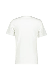 T-Shirt aus Baumwolle - 100-WHITE/BLACK/GYM RED - Weiß