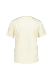 T-Shirt aus Baumwolle - 113-COCONUT MILK/BLACK - Creme