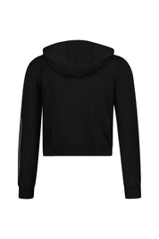 Hoodie mit Logoprint - 010-BLACK/METALLIC SILVER - Schwarz