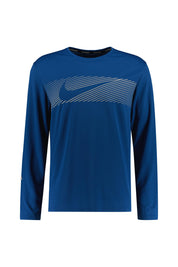 Longsleeve mit Logoprint - 476-COURT BLUE/REFLECTIVE SILV - Blau