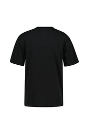 Baumwoll T-Shirt - 010-BLACK - Schwarz