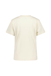 T-Shirt mit Logostick - LIN-Linen - Creme