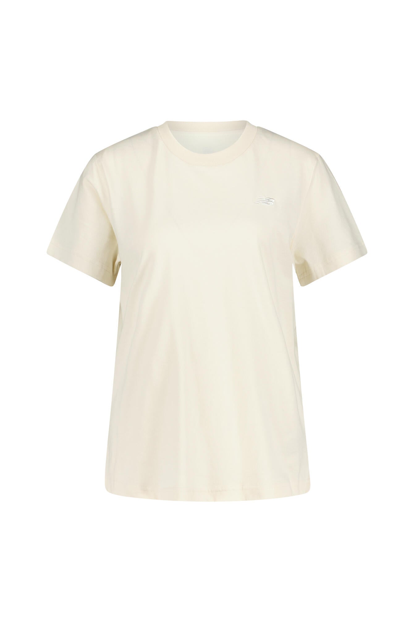 T-Shirt mit Logostick - LIN-Linen - Creme