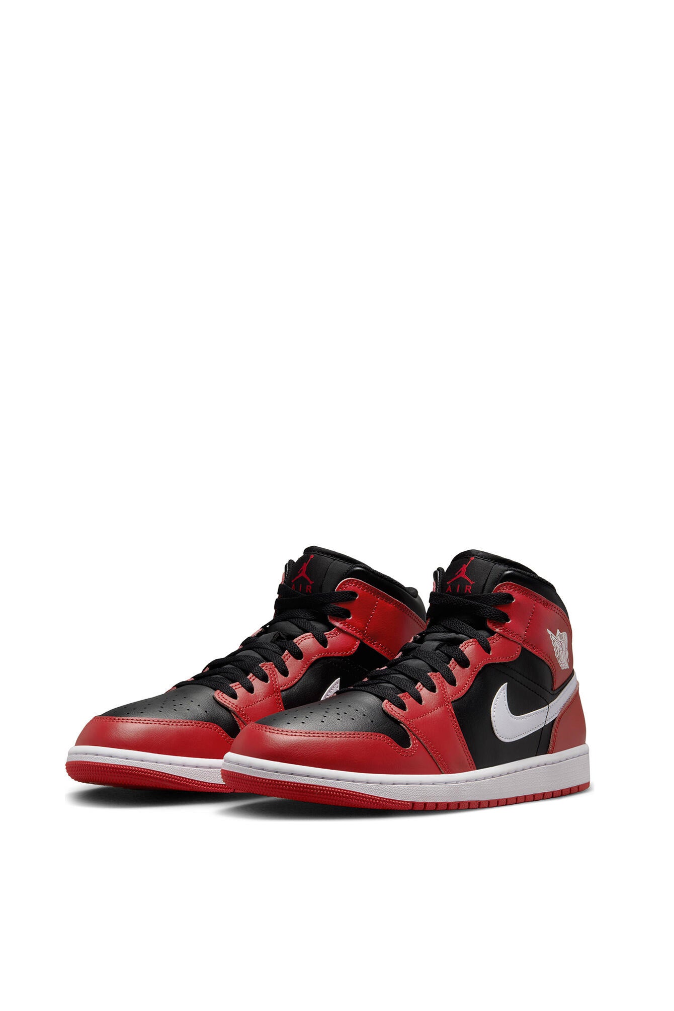 Basketballschuhe Air Jordan 1 Mid - 061-BLACK/WHITE-GYM RED - Rot