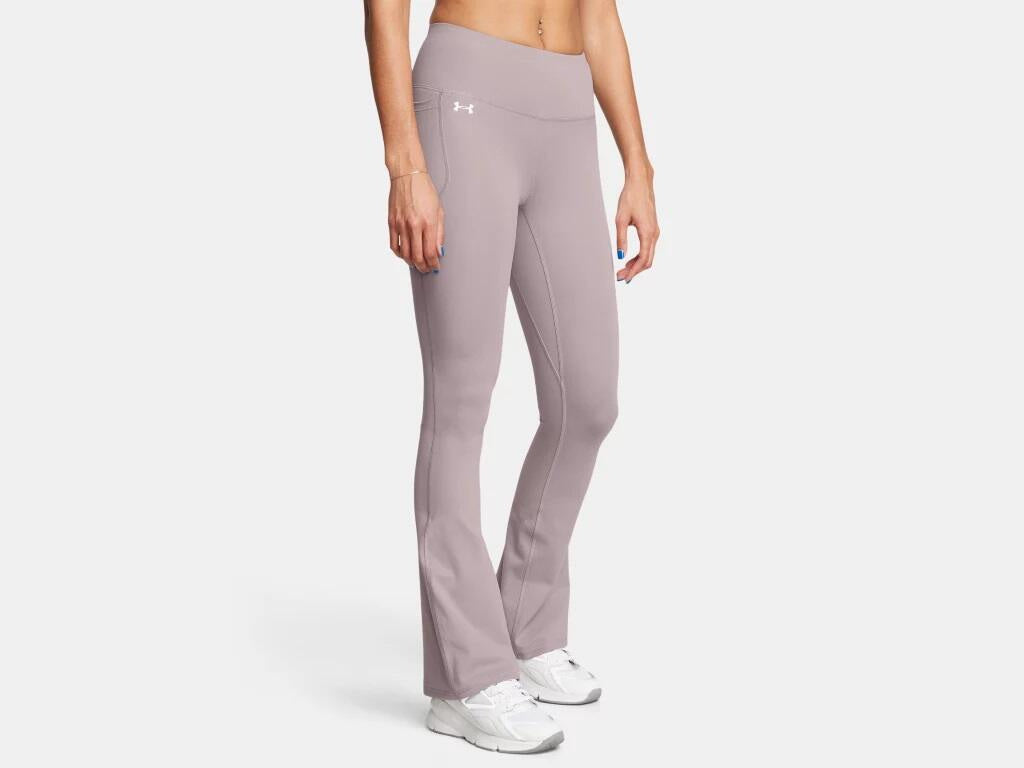 Trainingstights mit ausgestelltem Bein - 015-TETRA GRAY - Violett