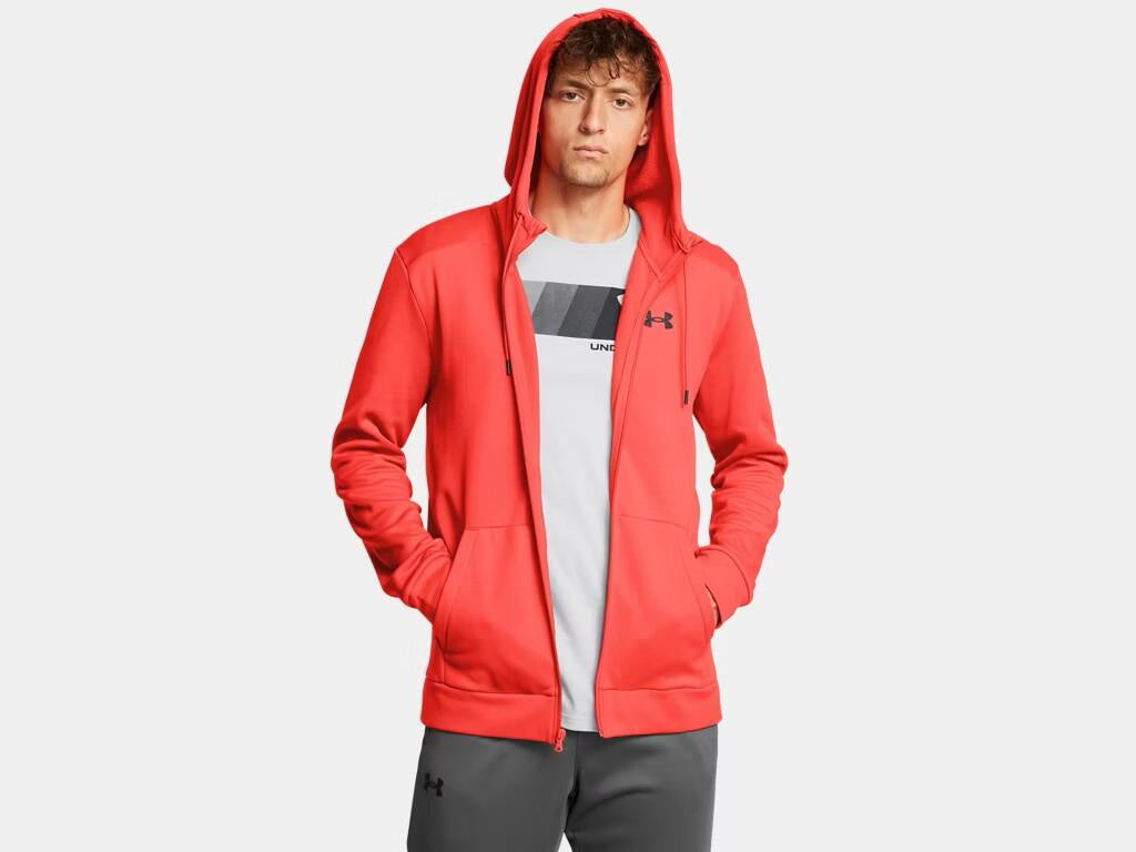 Sweatshirtjacke mit Logo - 713-RACER RED - Rot