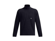 Fleecepullover mit 1/2 Zip - 001-BLACK - Schwarz