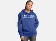 Hoodie mit Logoprint - 432-TECH BLUE - Blau