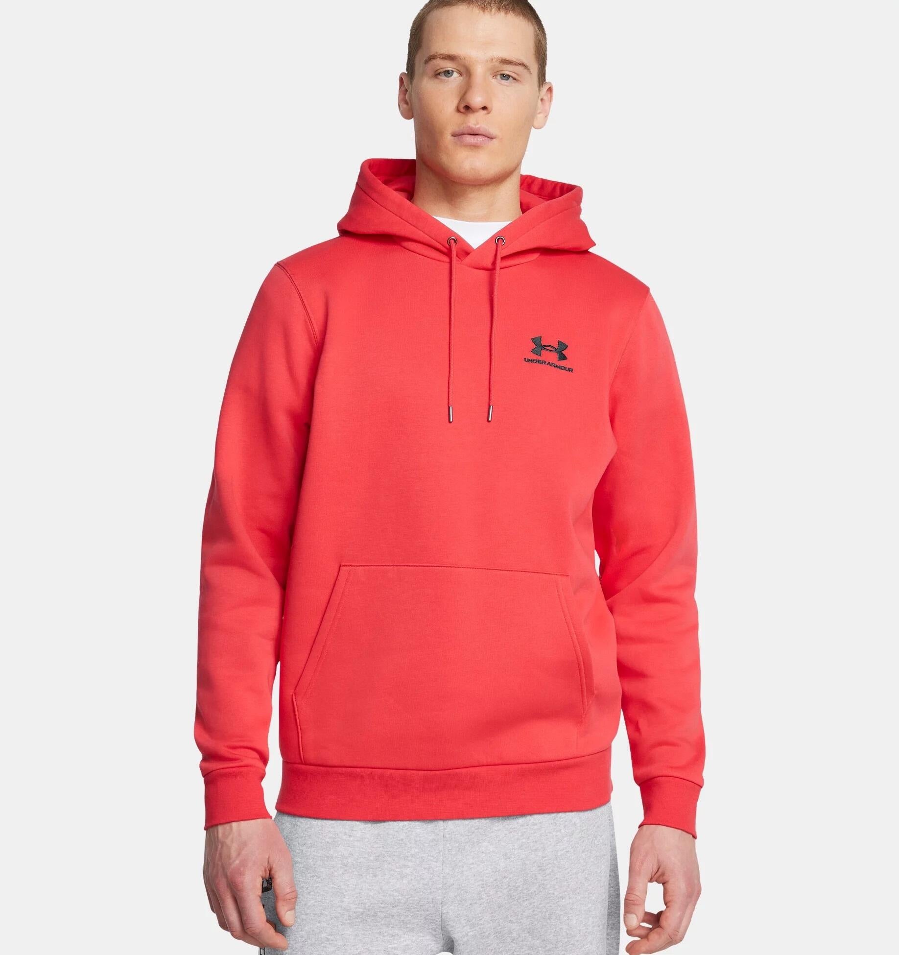 Sweathoodie mit aufgesticktem Logo - 713-RACER RED - Rot