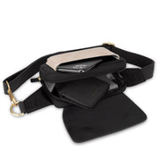 Bauchtasche Visby - Cream Black - Schwarz