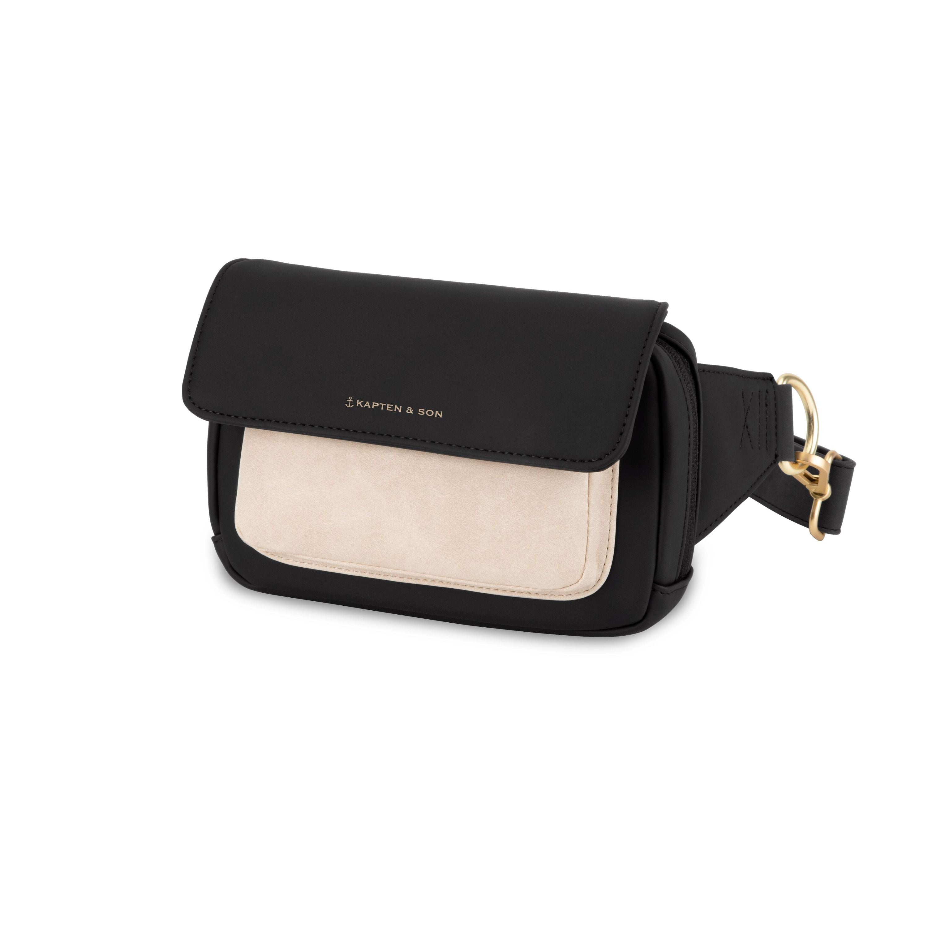 Bauchtasche Visby - Cream Black - Schwarz