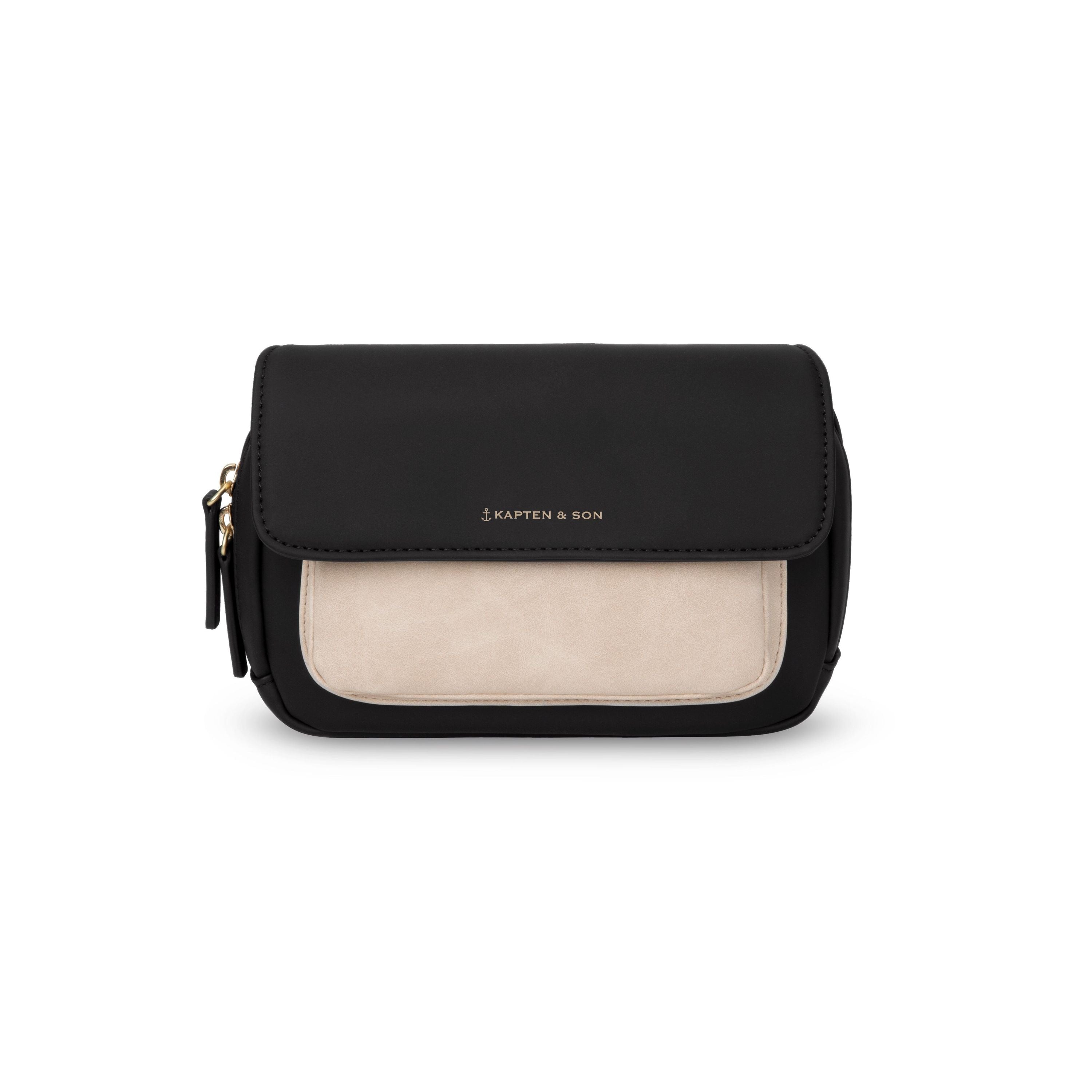 Bauchtasche Visby - Cream Black - Schwarz