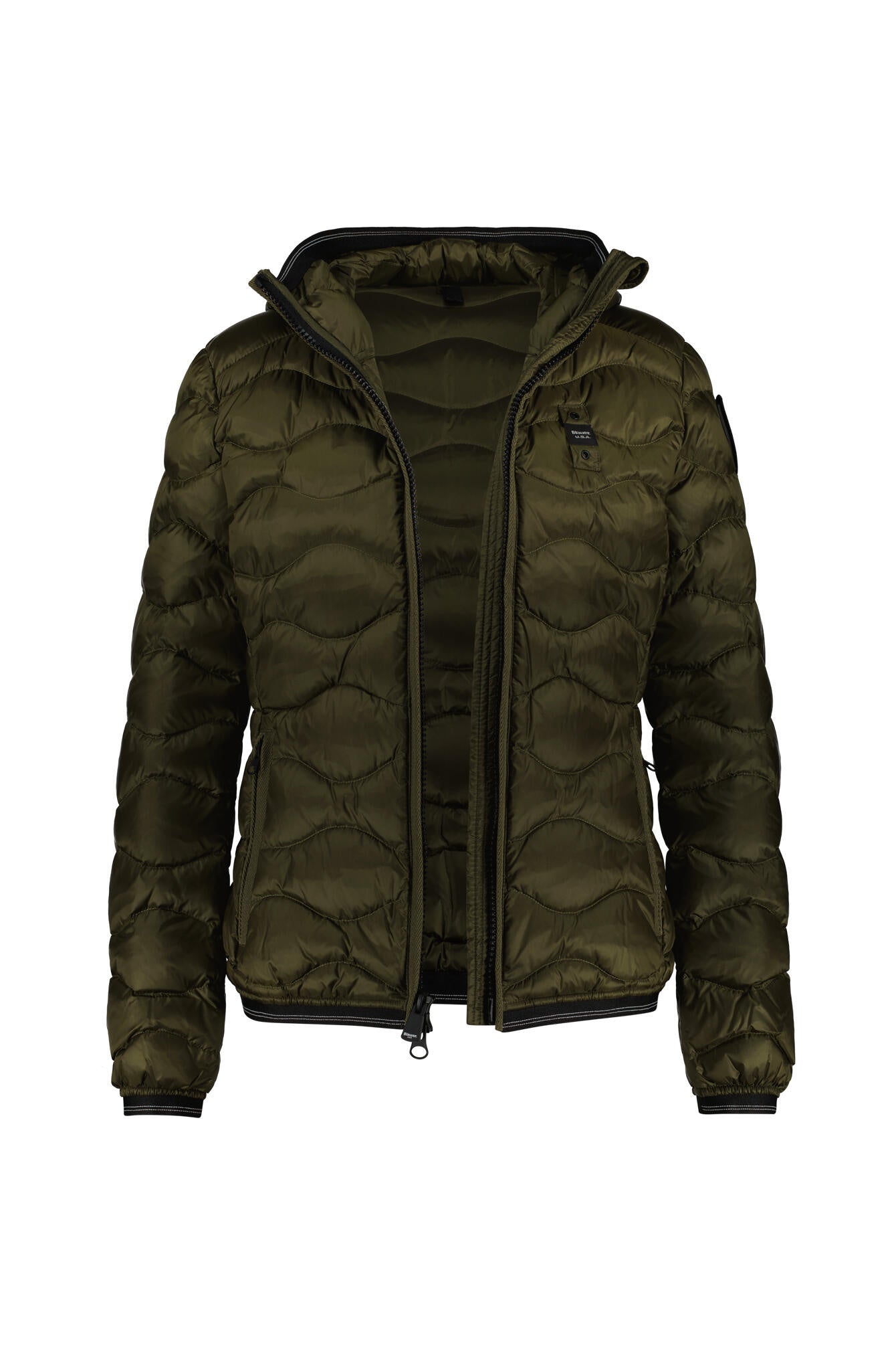 Gesteppte Daunenjacke - 659 Dark Olive - Grün