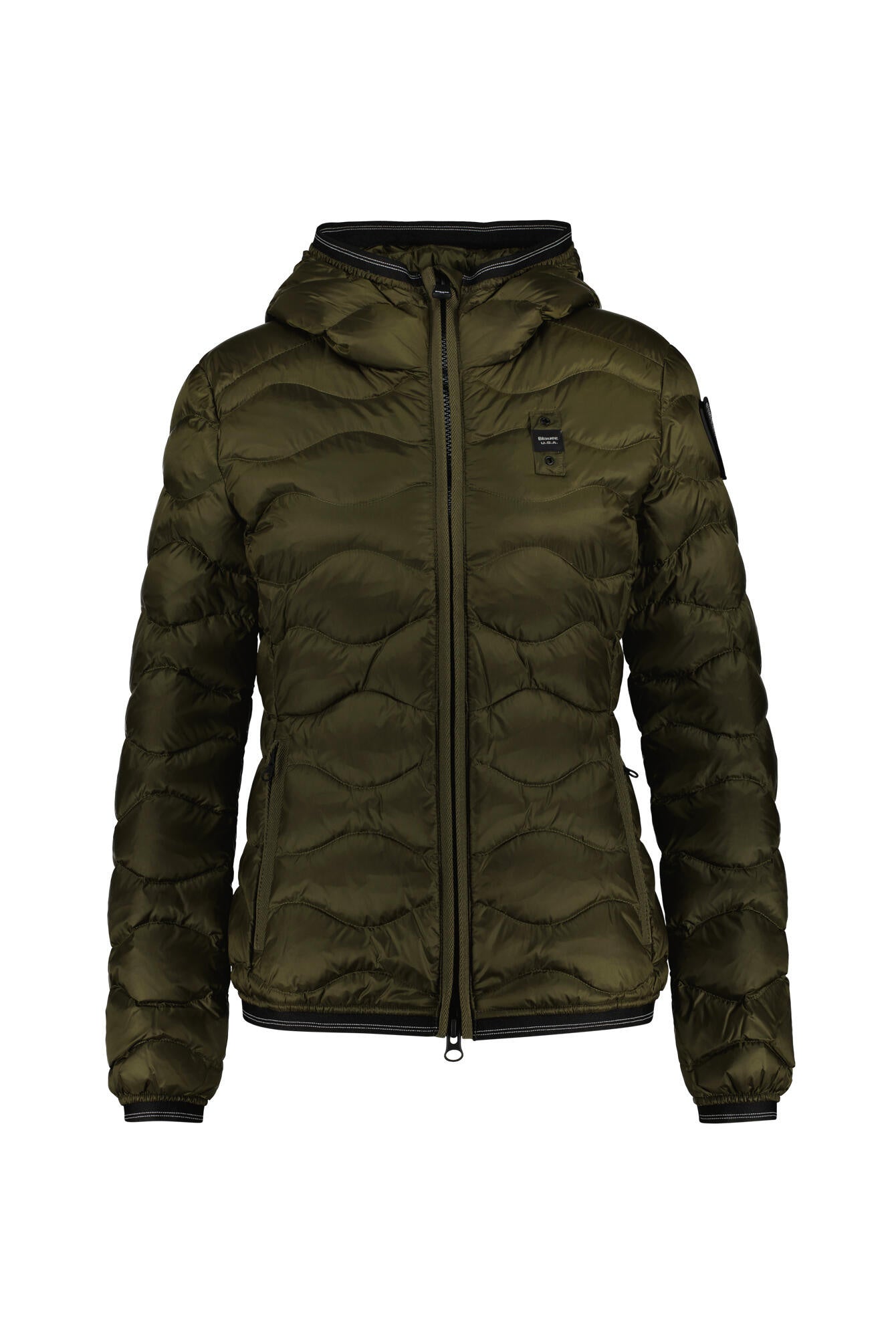 Gesteppte Daunenjacke - 659 Dark Olive - Grün