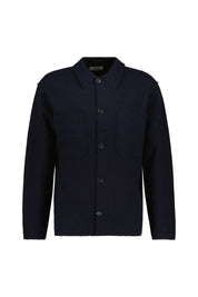 Overshirt aus Wolle - Navy Blue - Blau