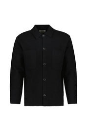 Overshirt aus Wolle - Black - Schwarz