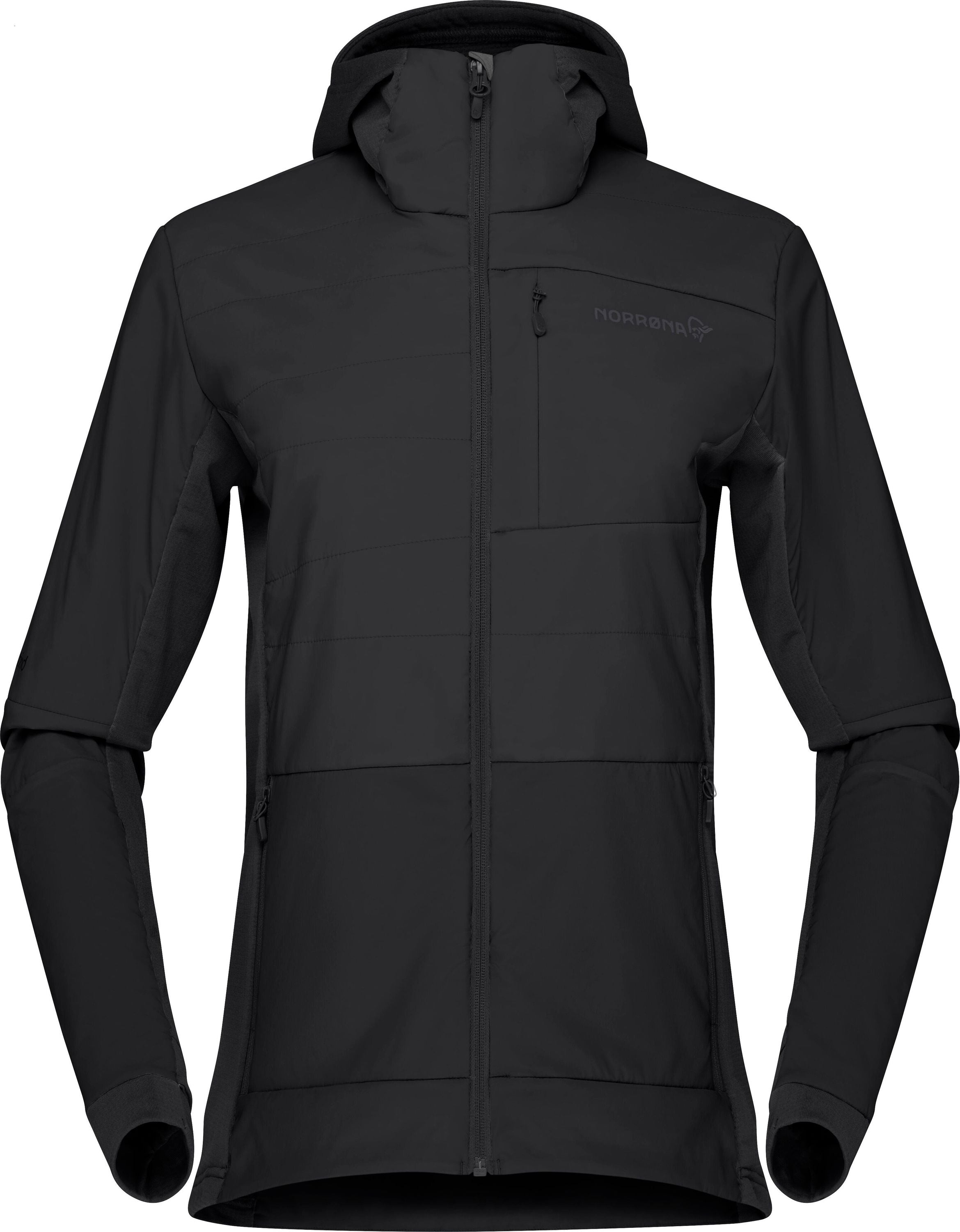 Zip Hood - 7718 Caviar - Schwarz