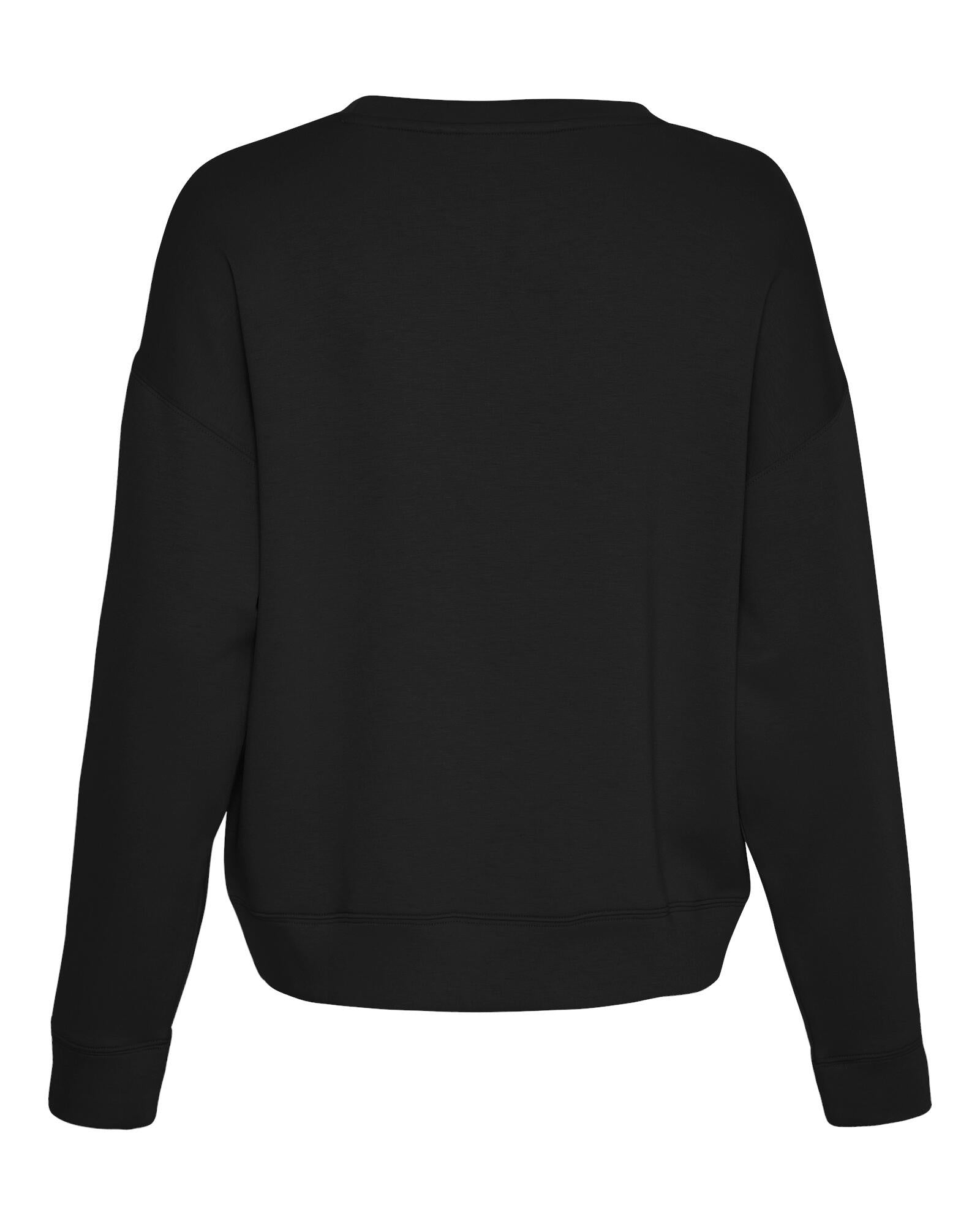 Sweatshirt mit Viskose - Black - Schwarz