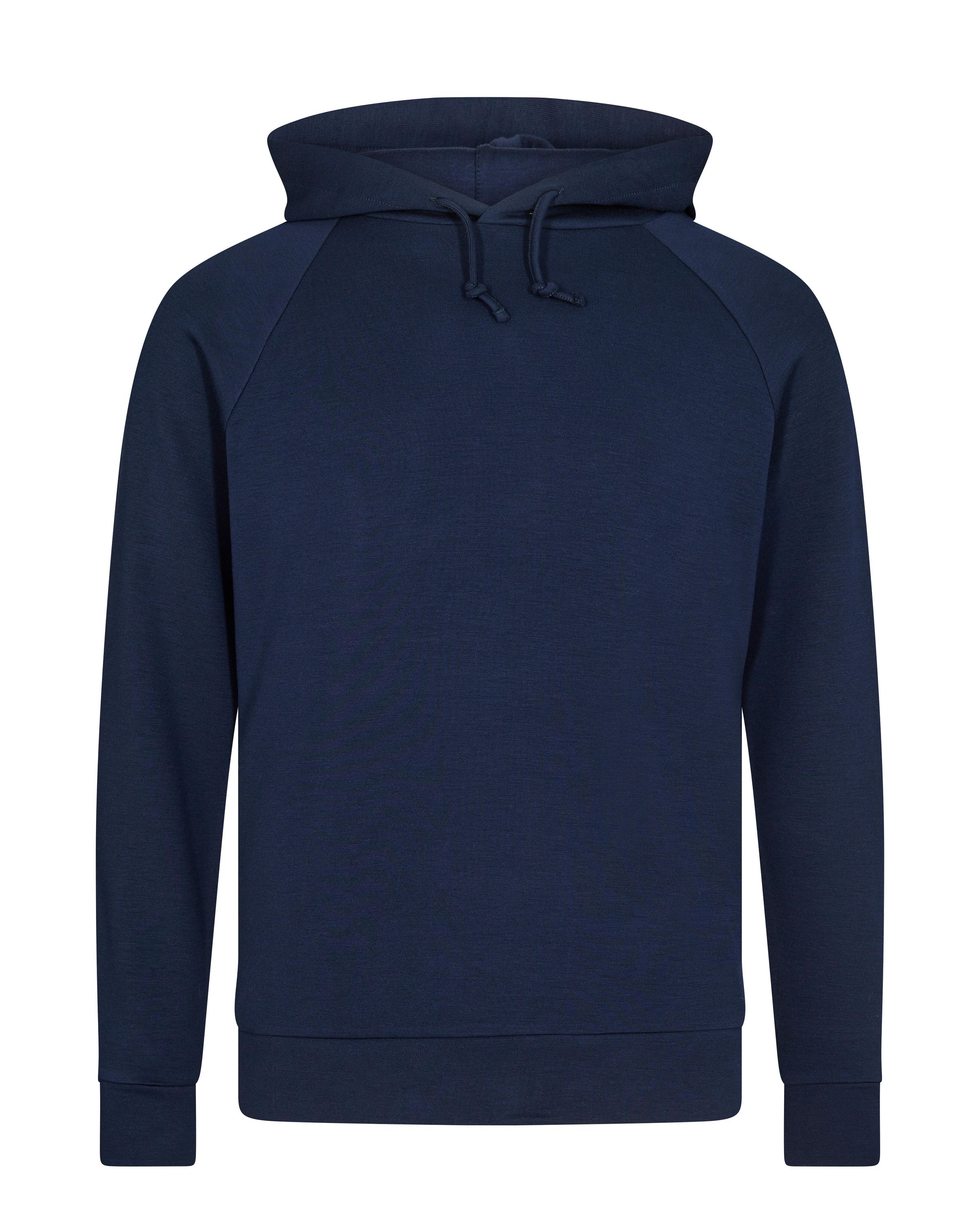 Hoodie aus Viskosemix - 460 Indigo Blue - Blau