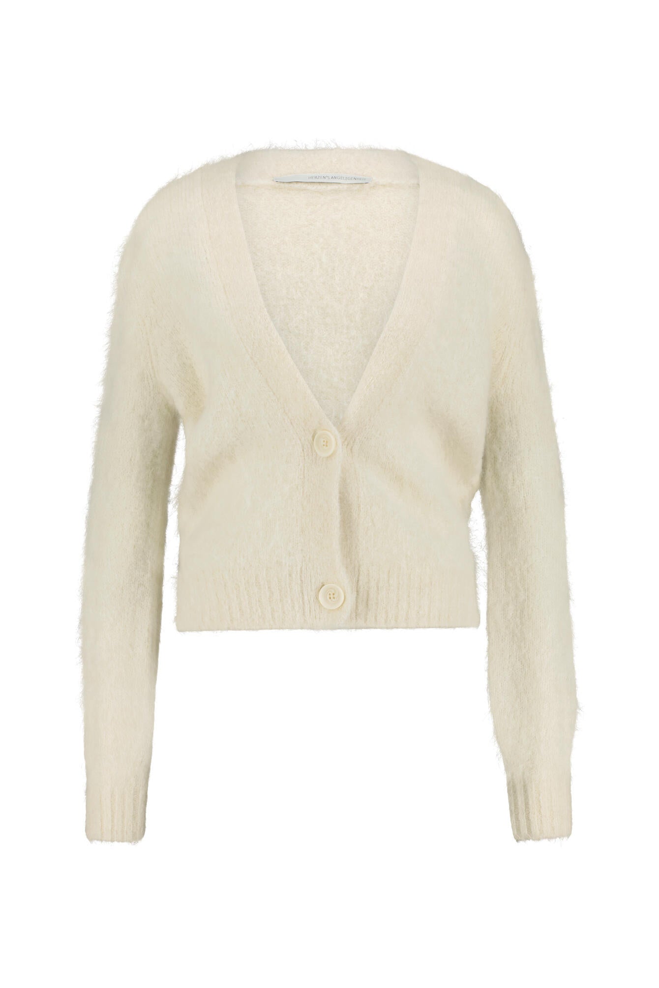 Cardigan aus Alpaka-Mix - 100 Superwhite - Weiß