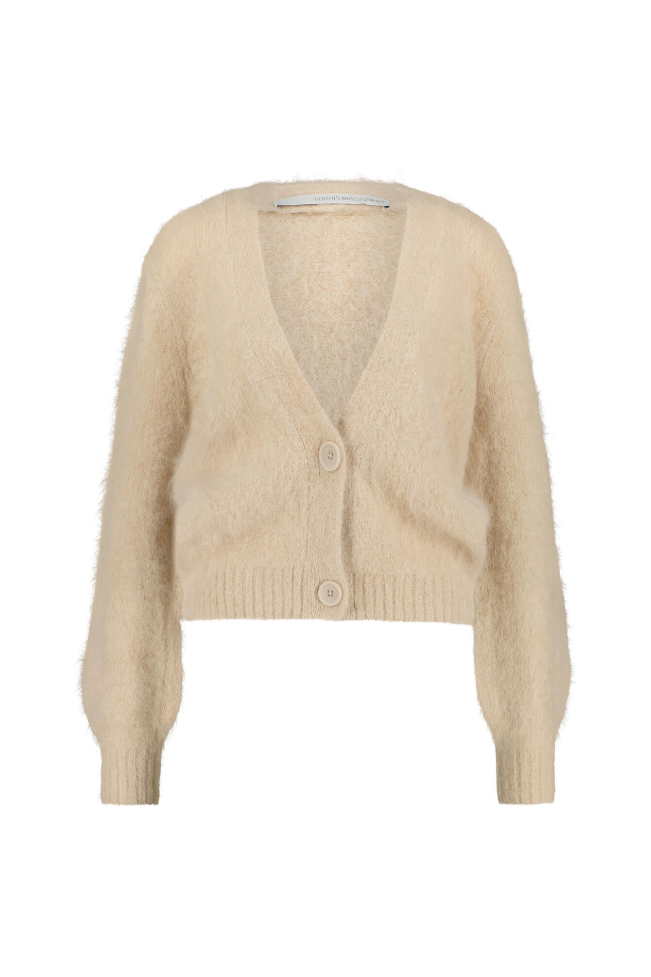 Cardigan aus Alpaka-Mix - 206 Desert - Creme