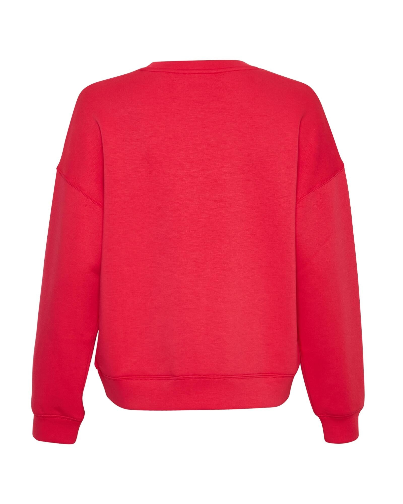 Sweatshirt mit Viskose - Red Rose