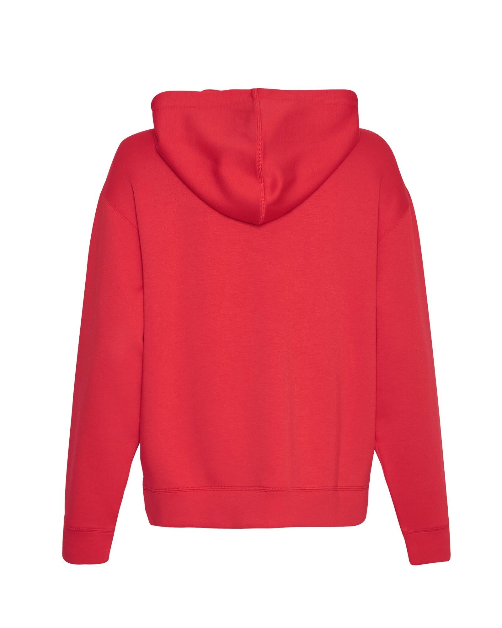 Kapuzenpullover mit Viskose - Rose Red