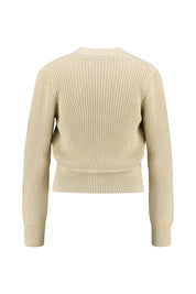 Strick Cardigan - Sand - Beige