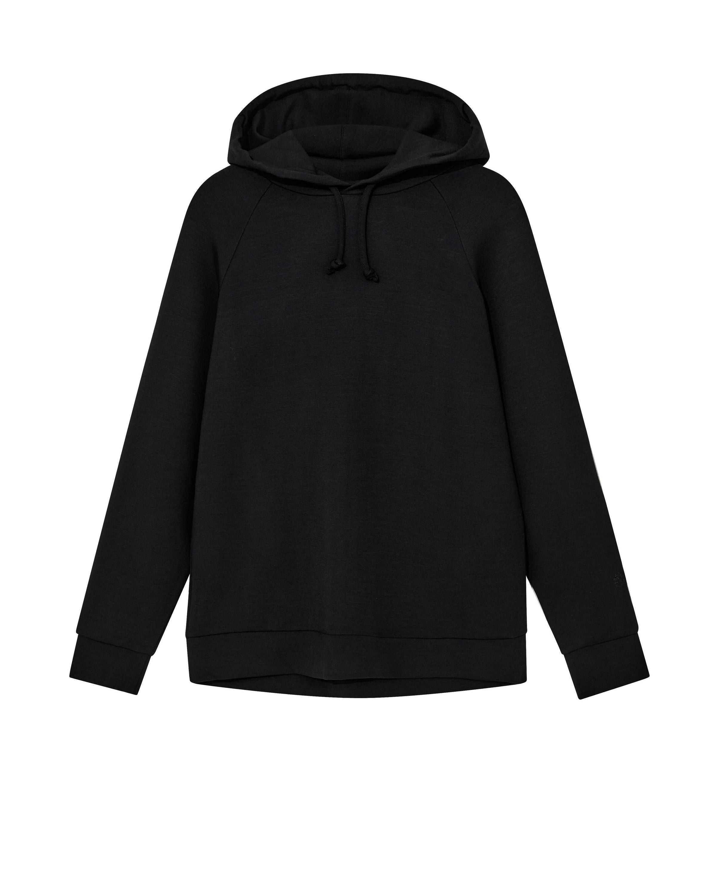 Hoodie aus Viskosemix - 801 Black - Schwarz