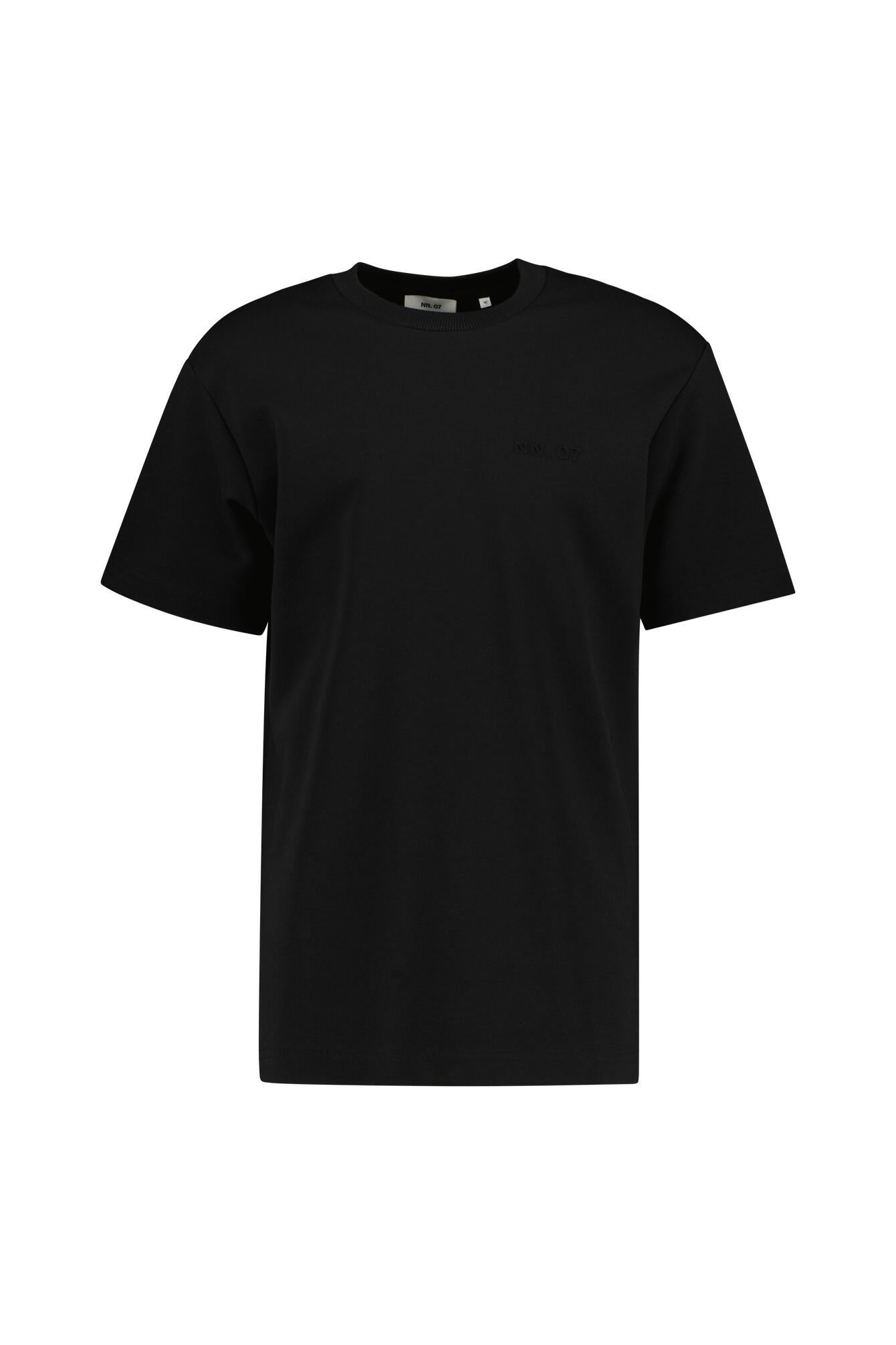 T-Shirt mit Rundhalsausschnitt - 3457 Black - Schwarz