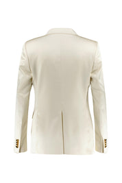 Blazer mit Pattentaschen - 1379 - Creme