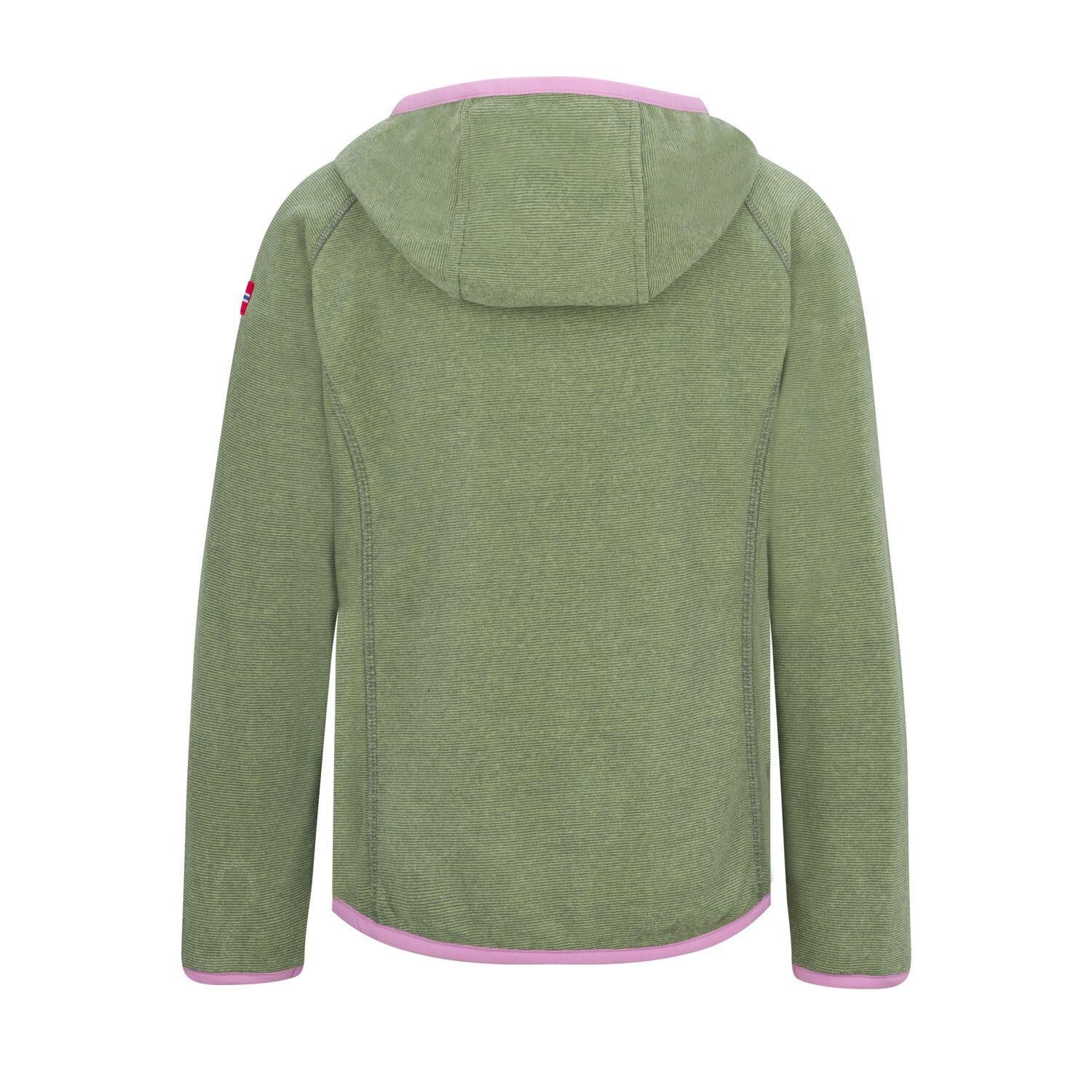 Fleecejacke Sandefjord - Pistachio Green/Wild Rose - Grün | Rosa