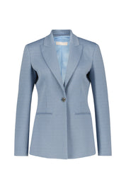 Blazer mit Hahnentrittmuster - N9194 Bell/Caramel - Blau | Braun | Weiß