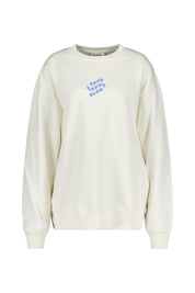 Oversized Sweatshirt Good Karma Club - Offwhite - Creme