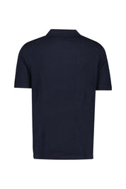 T-Shirt aus Baumwollmix - Navy Blue - Blau