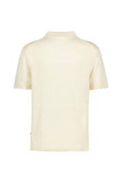 Strick-Poloshirt aus Baumwollmix - 020 - Creme