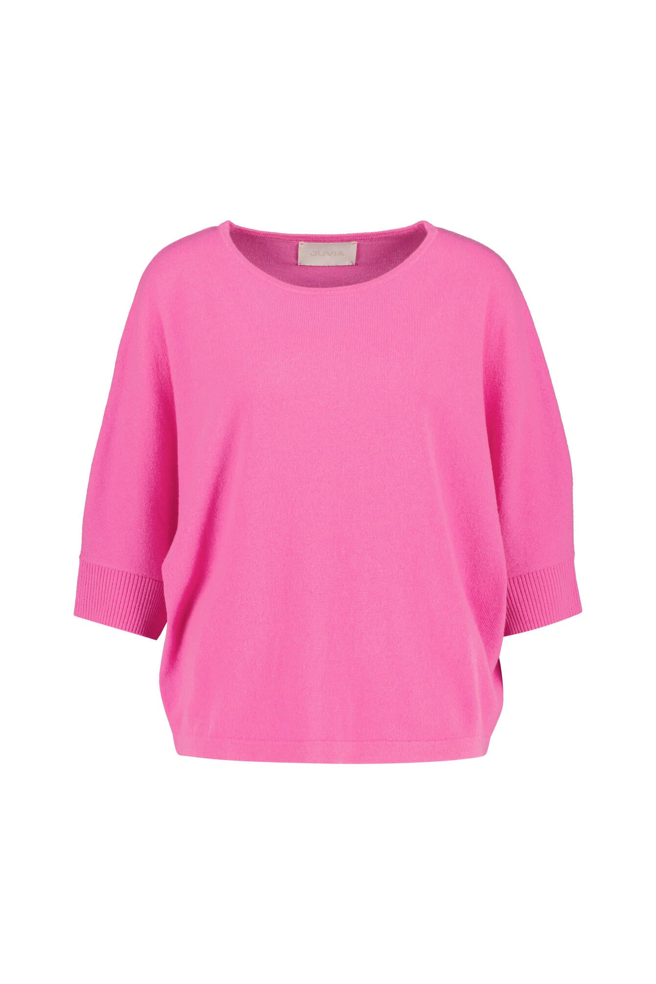 Feinstrick-T-Shirt aus Merinowolle - 531 Pink - Pink