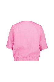 Blouson aus Leinen - Pink - Pink