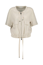 Blouson aus Leinen - Sand - Beige