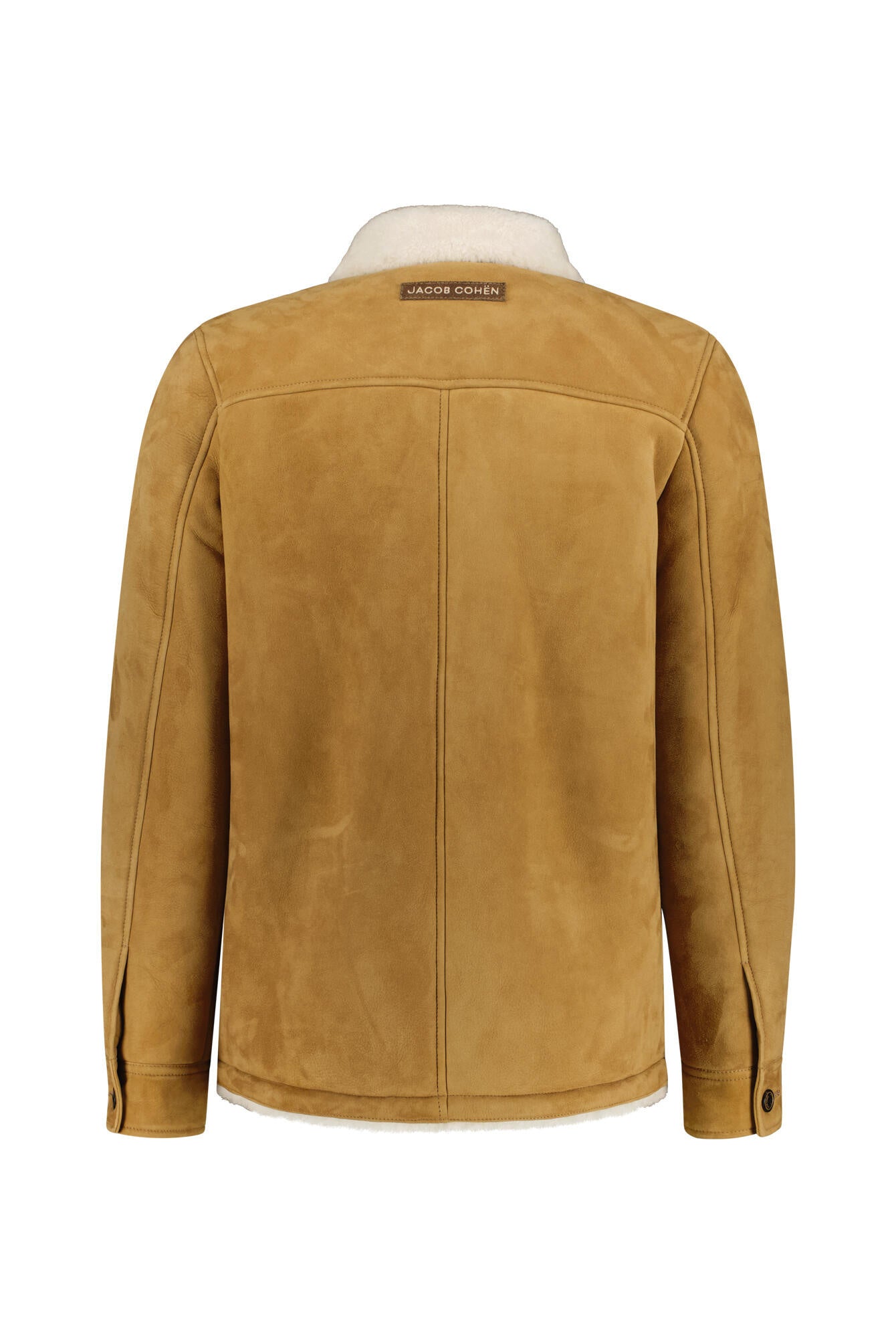 Lederjacke aus Lammhaar - Light Camel - Braun