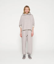 Oversized Sweathoodie aus Baumwolle - 4001 Light Grey - Grau