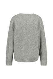 Strickpullover aus Alpakamix - 919 Grey - Grau